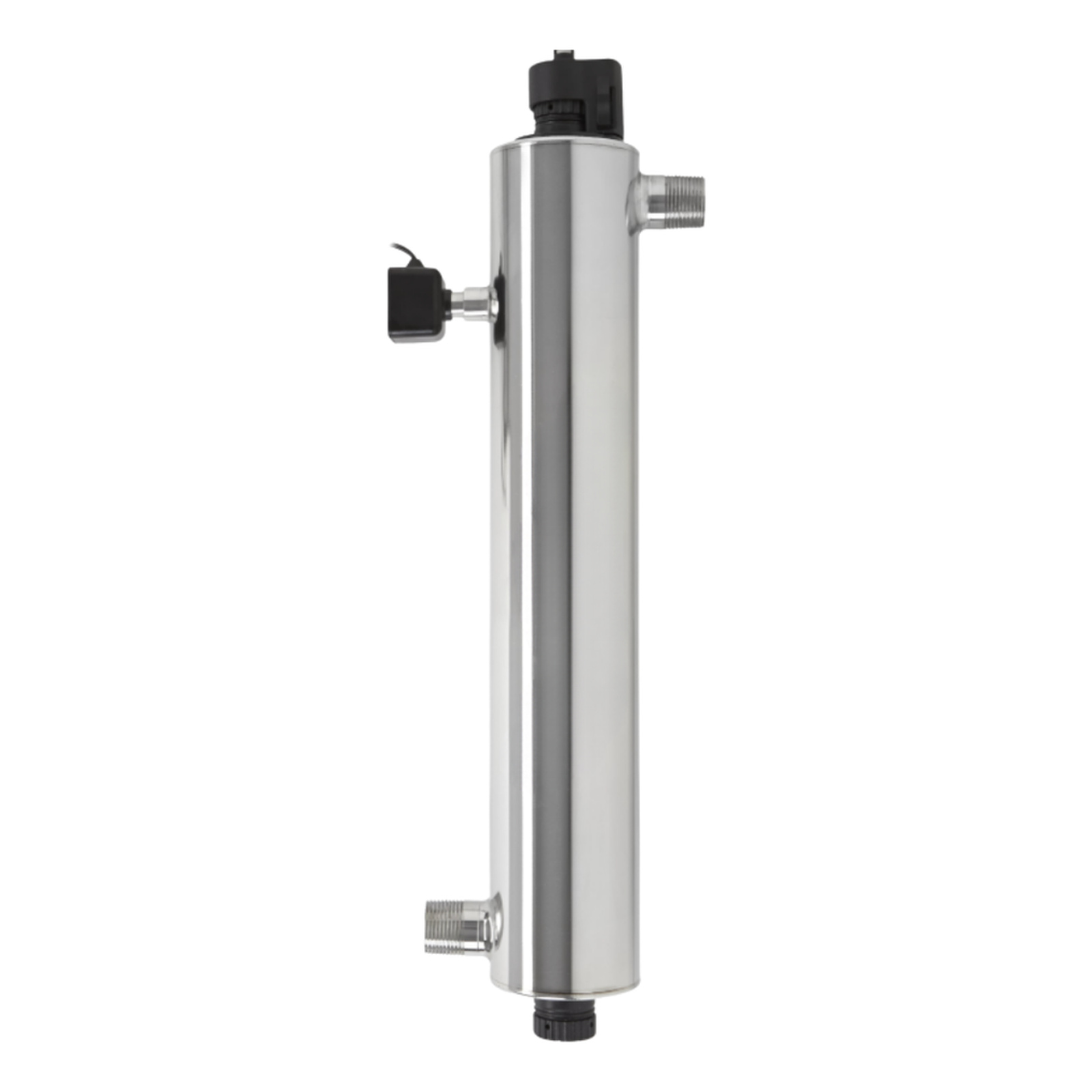 Close-up of whole-home UV disinfection chamber